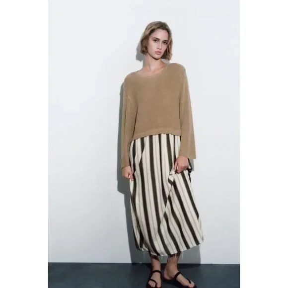 Zara | Dresses | Zara Striped Combination Knit Dress | Poshmark